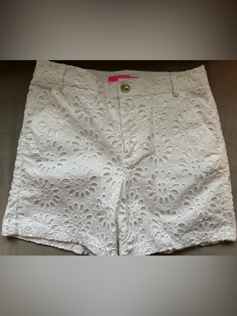 Lilly P White Eyelet Women’s Shorts